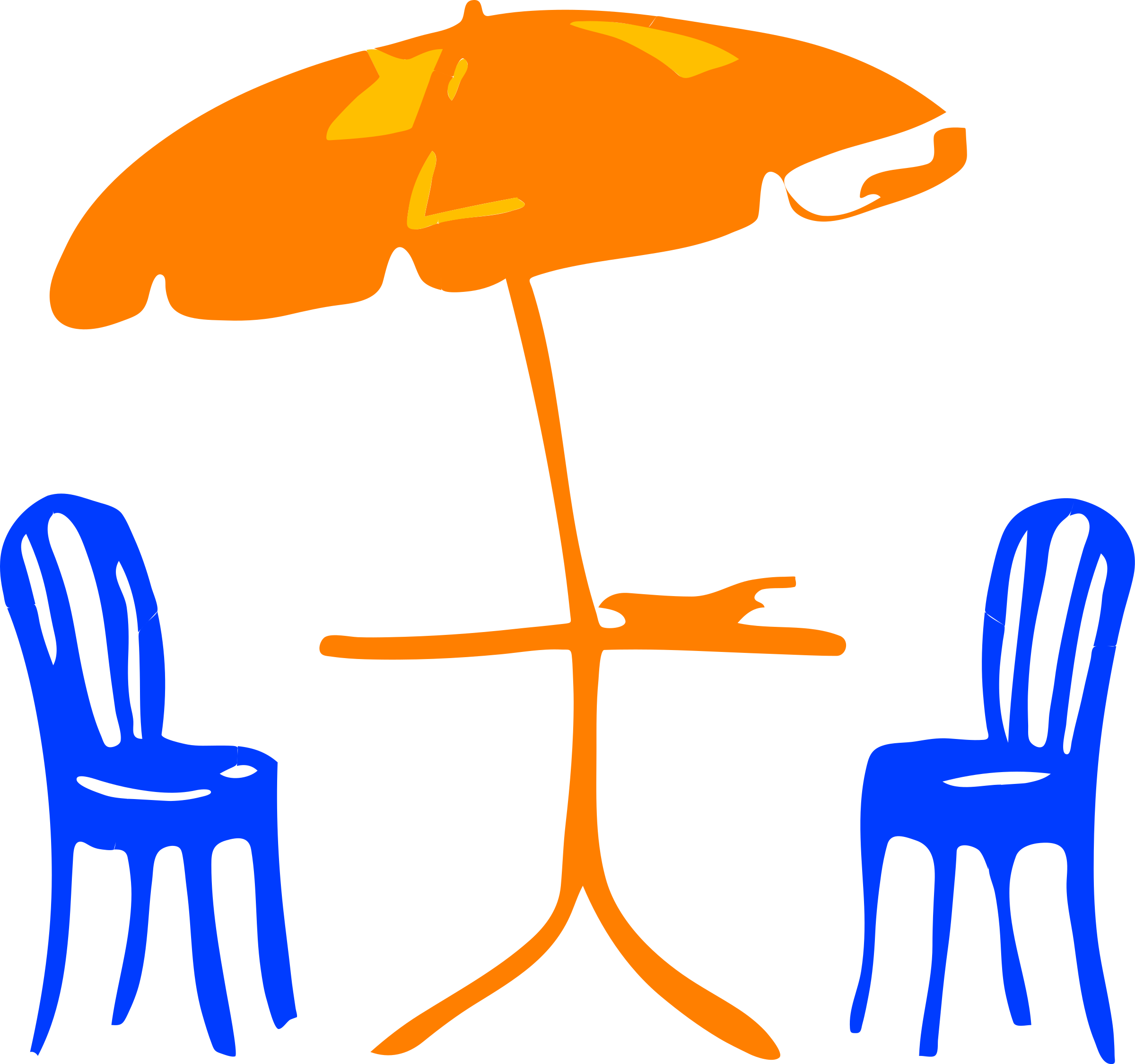 Seats With Umbrella Clip Art - Patio Clipart (900x843)