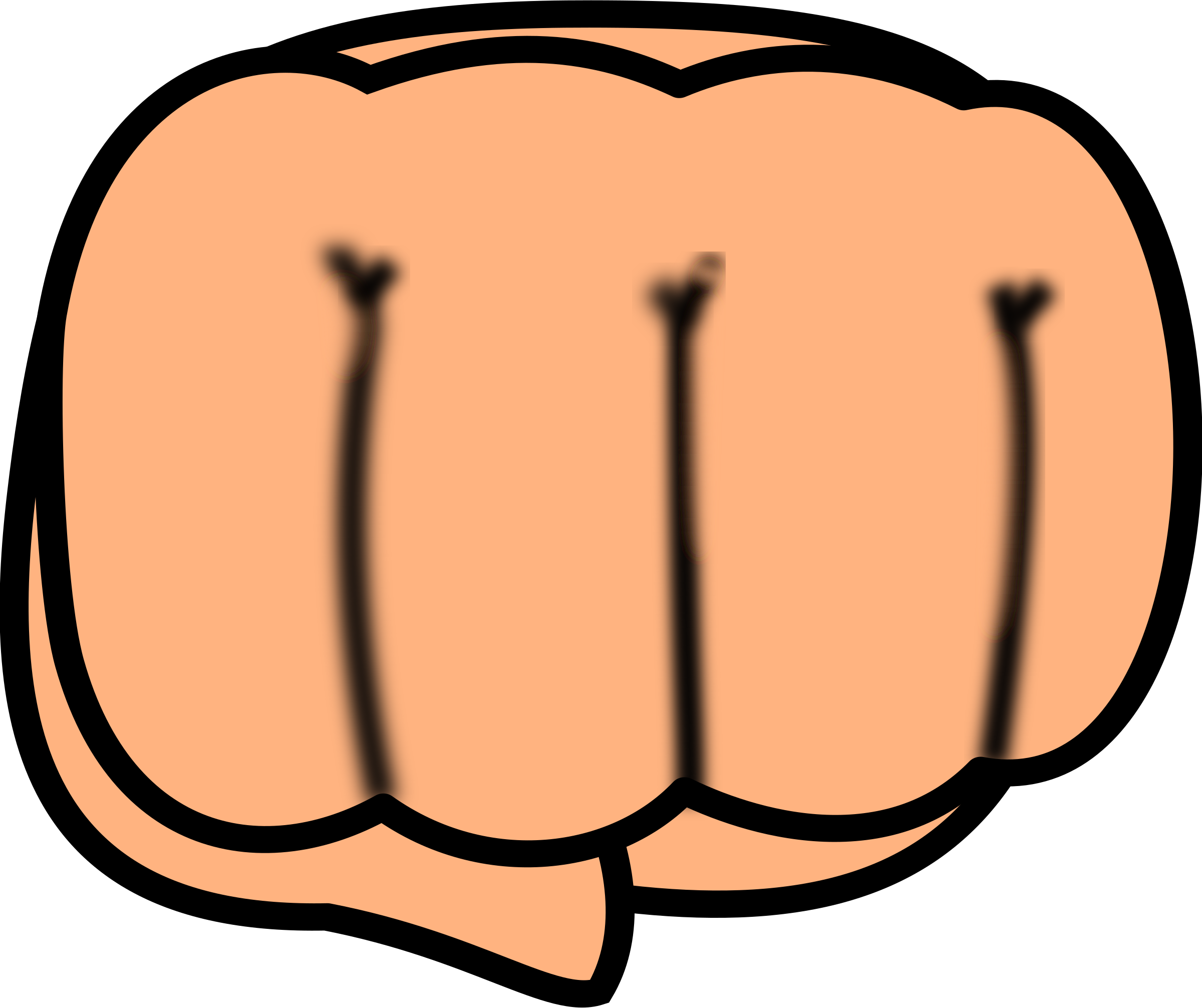 Chibi Fist Clip Art - Fist Clipart (2400x2012)