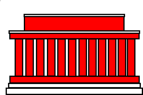 Lincoln Memorial Clip Art - Lincoln Memorial Clip Art (600x400)