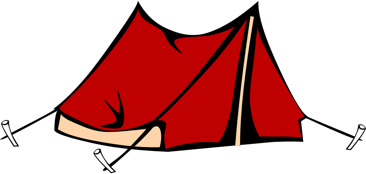 Tent Clipart Transparent - Tent Clipart (1400x700)