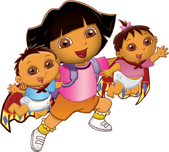 Fancy Cartoon Dora Images Dora Clip Art Car Interior - Dora's Baby Brother And Sister Names (600x600)