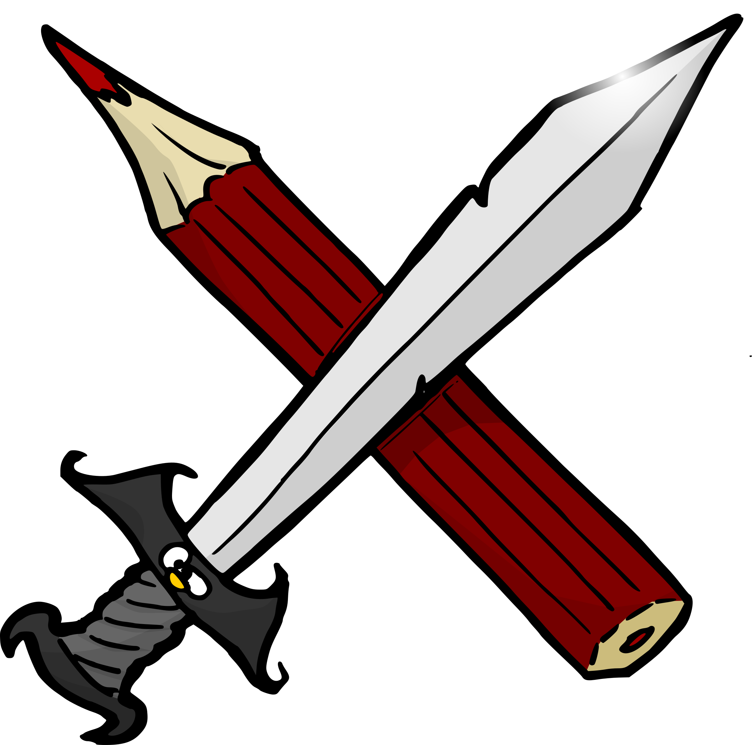 Big Image - Sword And Pencil (2400x2378)