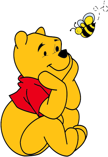 Bees Clipart Pooh - Clip Art Winnie The Pooh (361x522)