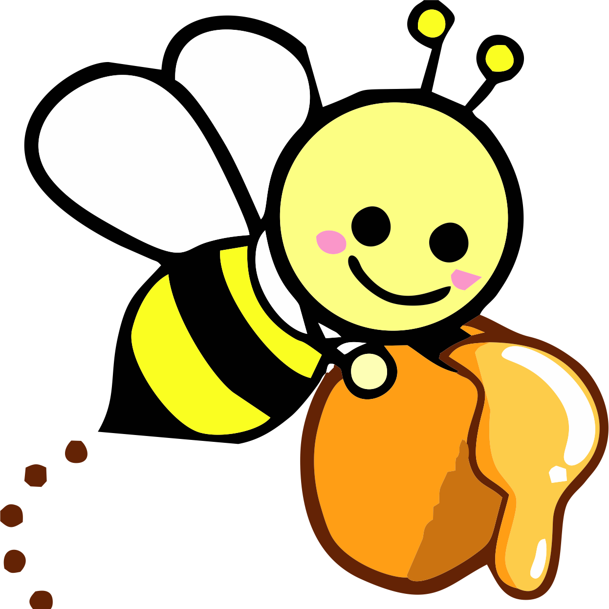 Lebah Png Honey 34174 640 Bee Hi - Madu (1246x1246)