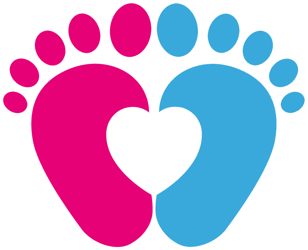 Footprint Infant Clip Art - Baby Feet Heart Svg (1040x845)