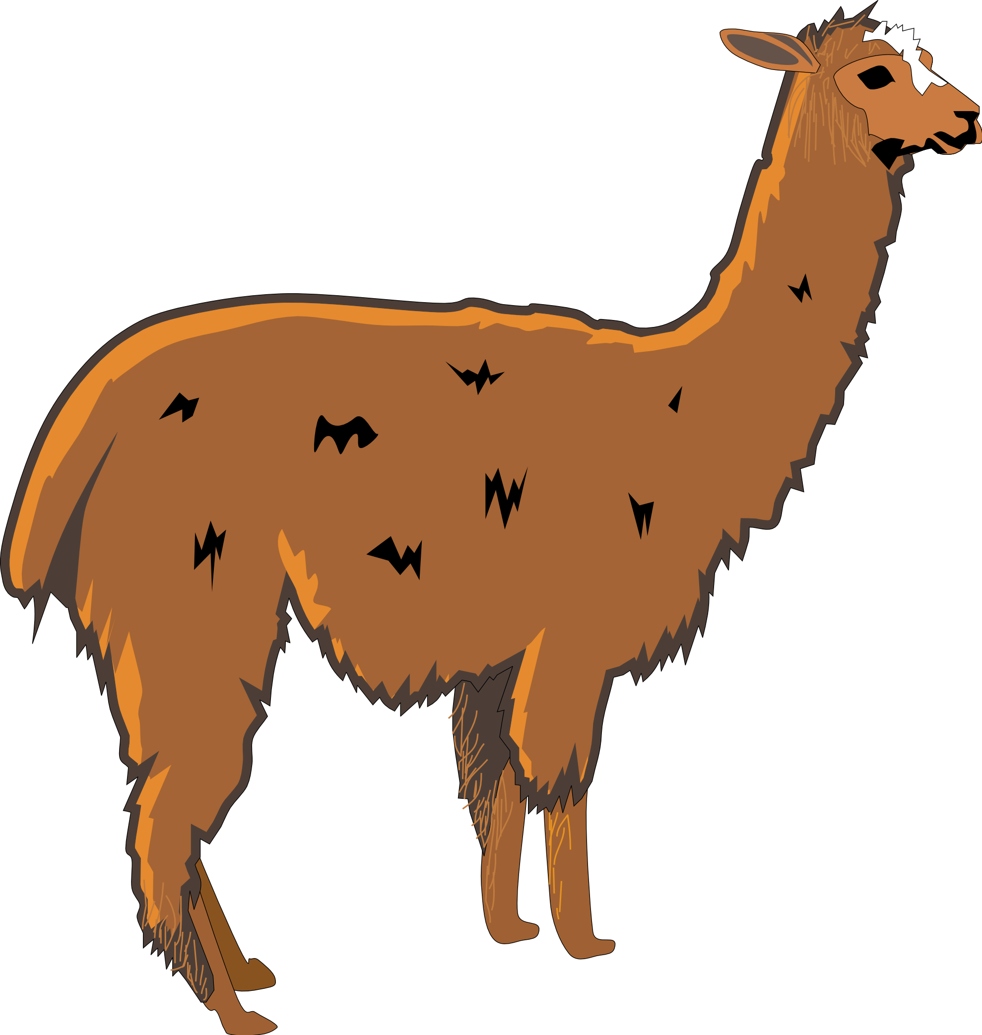 Llama Clip Art Cartoon Free Clipart Images - Lama Clipart (1979x2086)