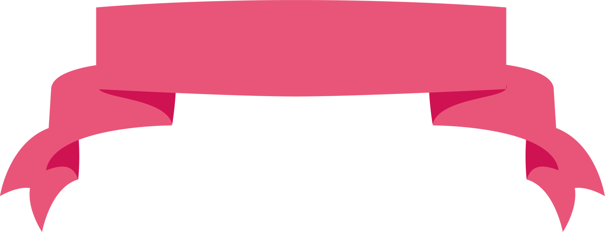 Pink Ribbon Clip Art - Pink Ribbon Clipart Png (2000x770)