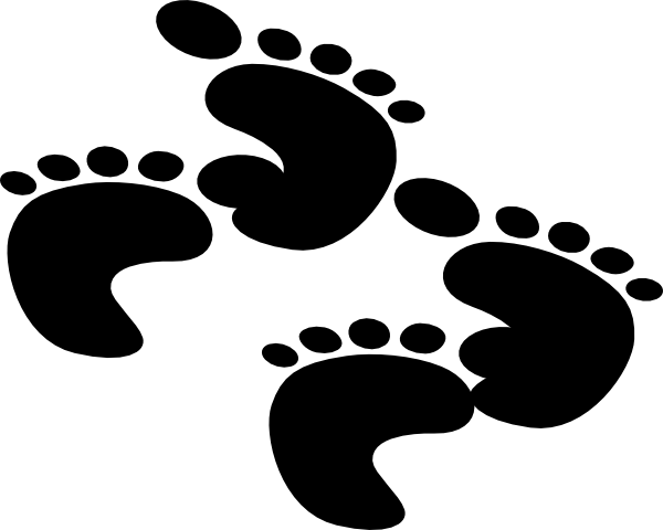 Baby Foot Prints Clip Art - Footprint (600x480)