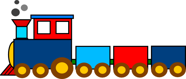 Toy Trains Clipart Free Clipart Images - Real Life Example Of Linked List (600x256)