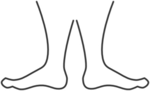 Foot Free Clip Art Baby Feet Borders Free Clipart Images - Feet Black And White Png (512x312)