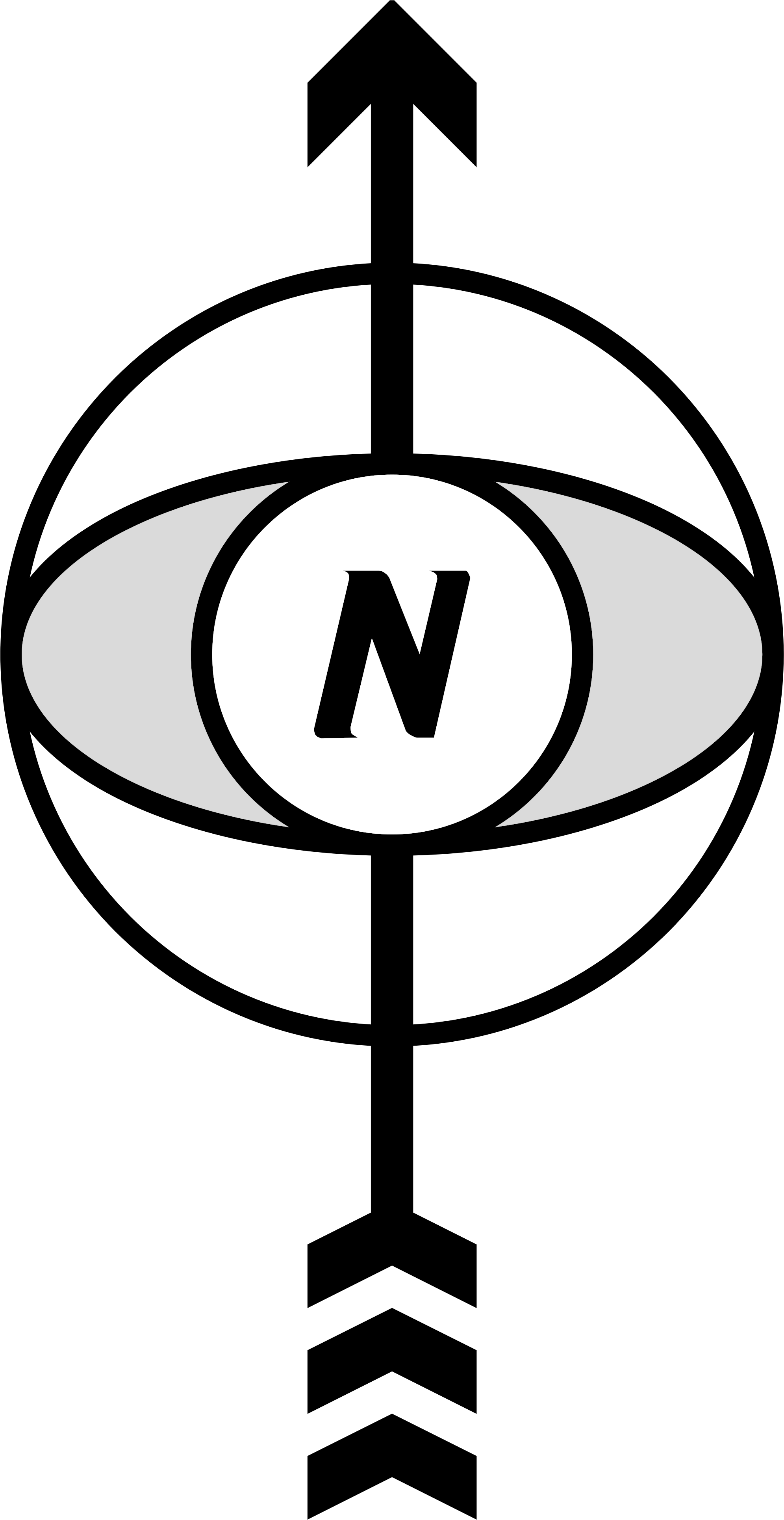 What Your Choice Of North Arrow Says About How You - Orientation On A Map (2000x3871)