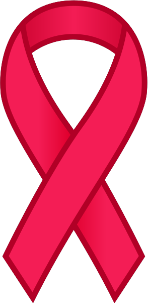 Ribbon Sticker Icon Pink - Breast Cancer Symbol Svg (294x600)