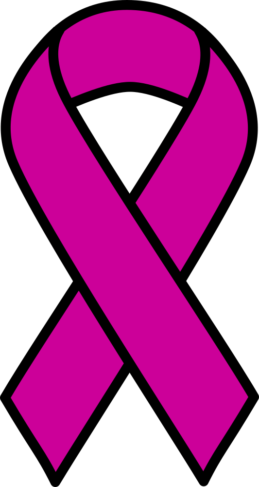 Purple Cancer Ribbon - Ovarian Cancer Ribbon (533x1000)