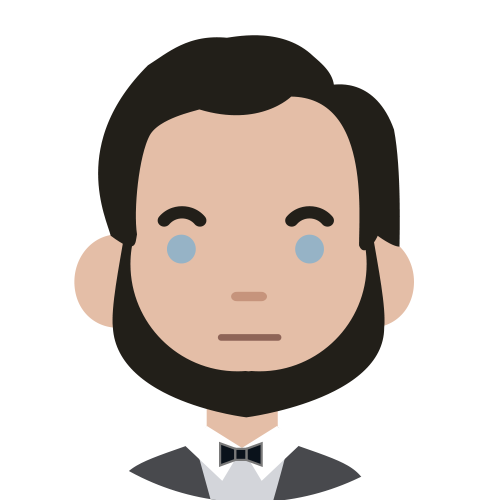 Abraham Lincoln - Former Paralegal - Cartoon (500x500)