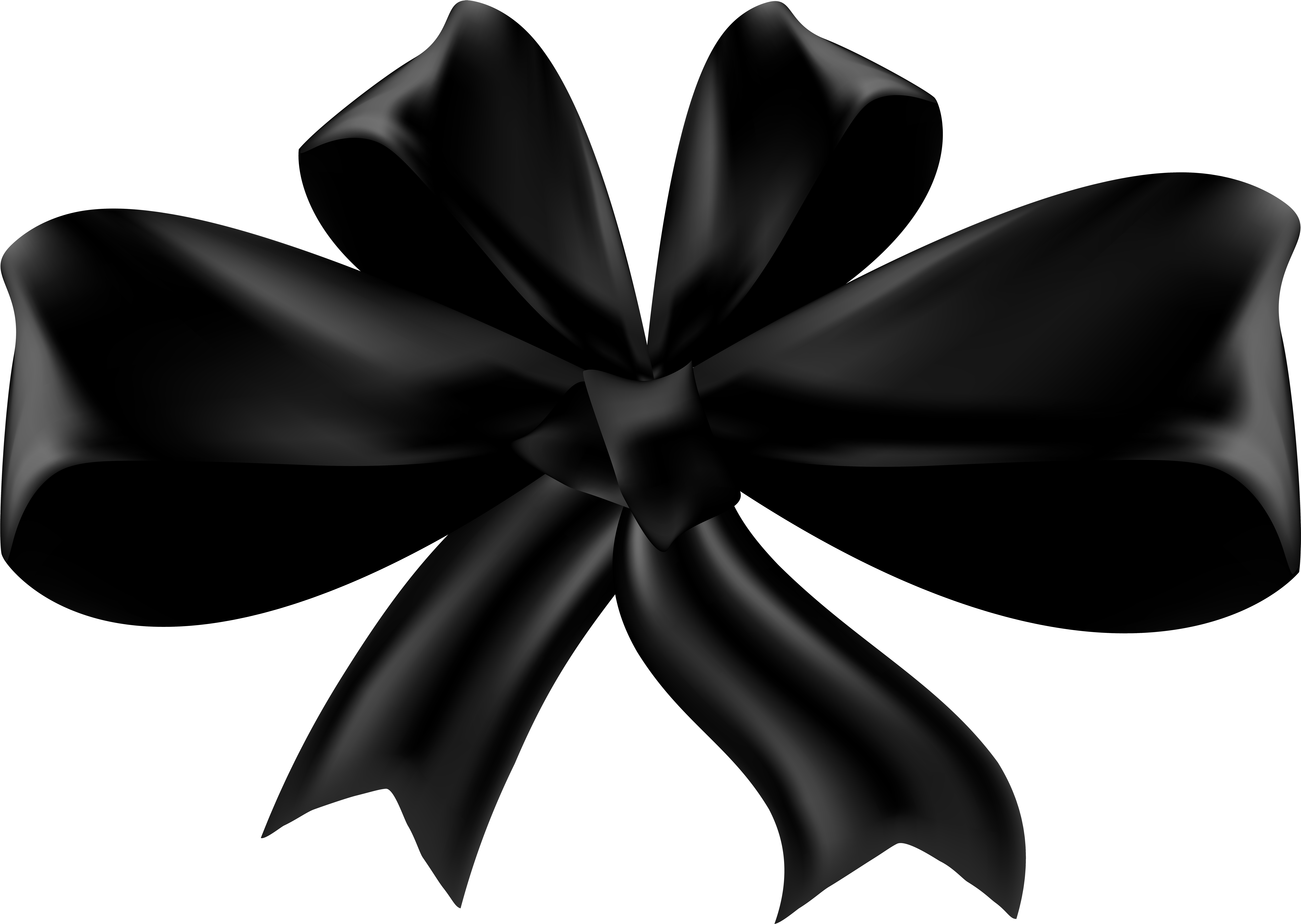 Black Bow Png Clip Art - Black Bow Png (8000x5681)