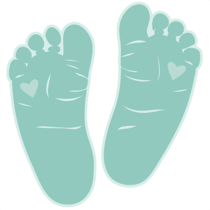 Deluxe Baby Feet Clipart Baby Feet Clip Art Clipart - Baby Feet Svg Free (432x432)