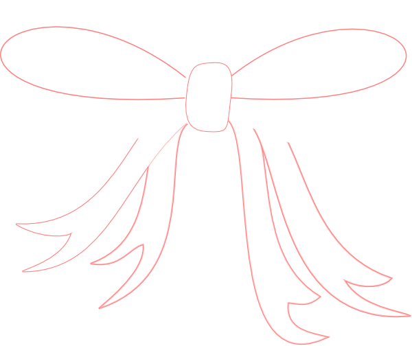White Ribbon Bow Clip Art At Clker - White Ribbon Bow Vector (600x504)