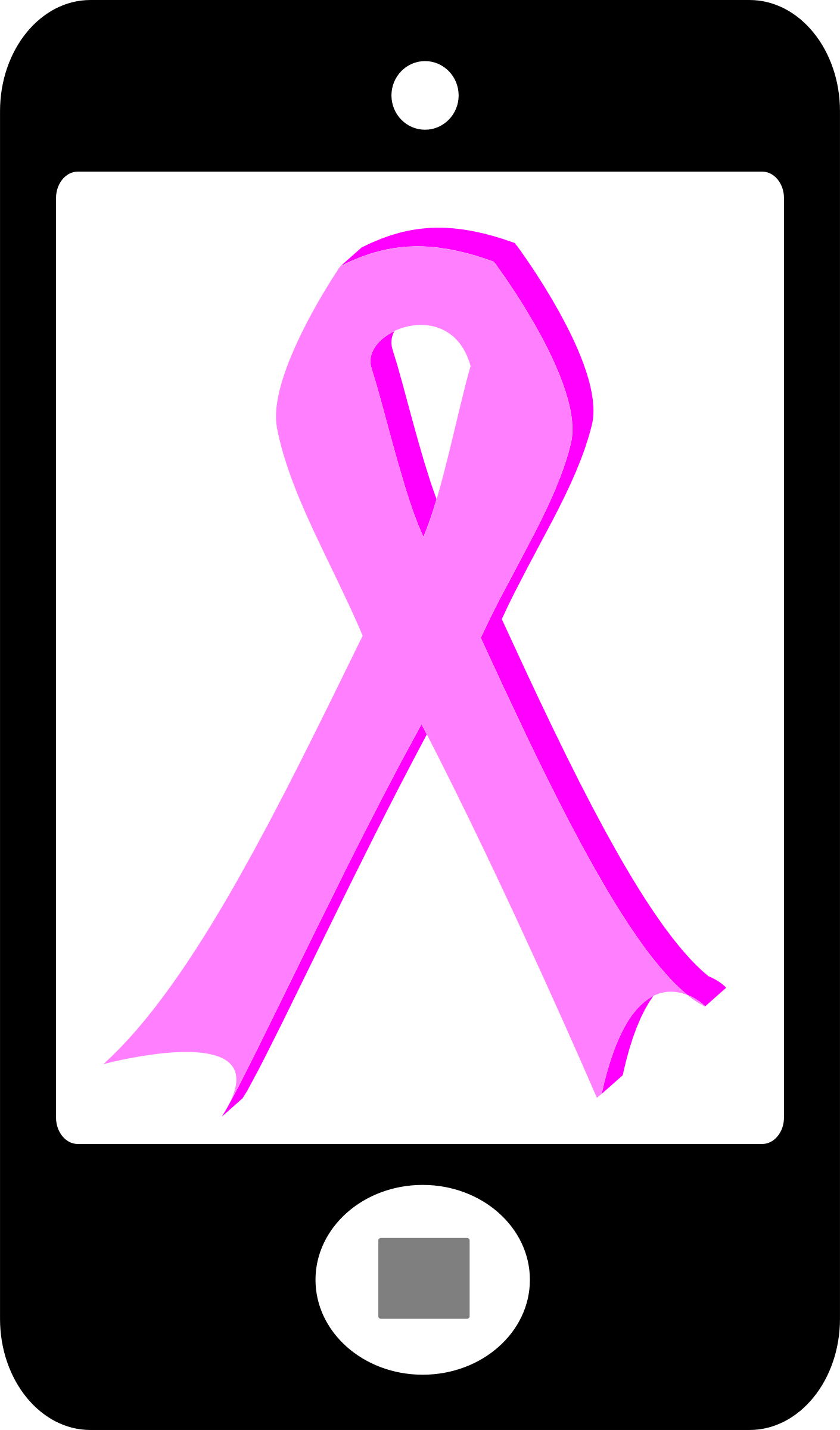 With Pink Ribbon - Mobile Phone (1410x2400)