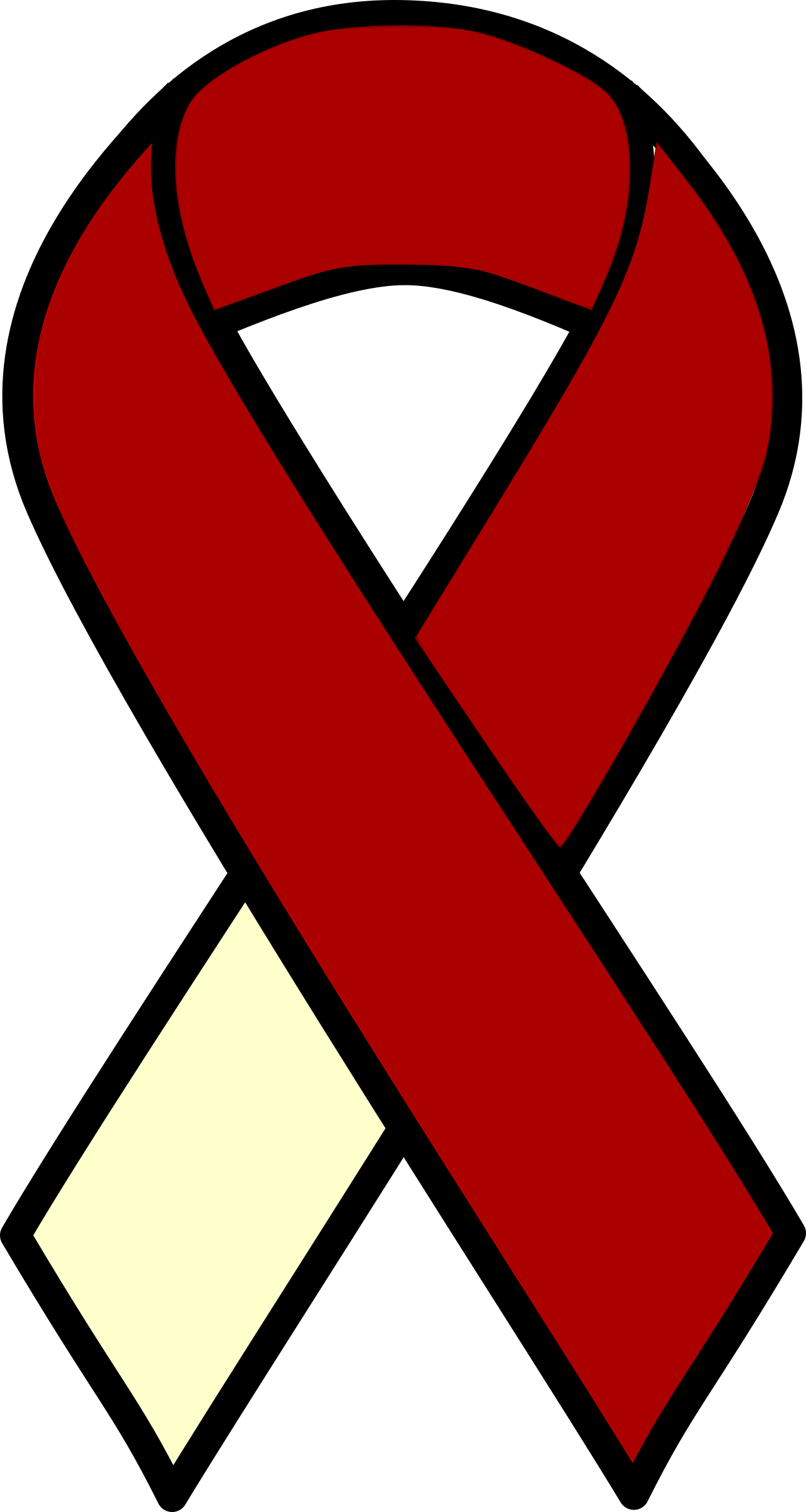 Cancer Ribbon Clipart Hostted - Head And Neck Cancer Ribbon (1279x2400)
