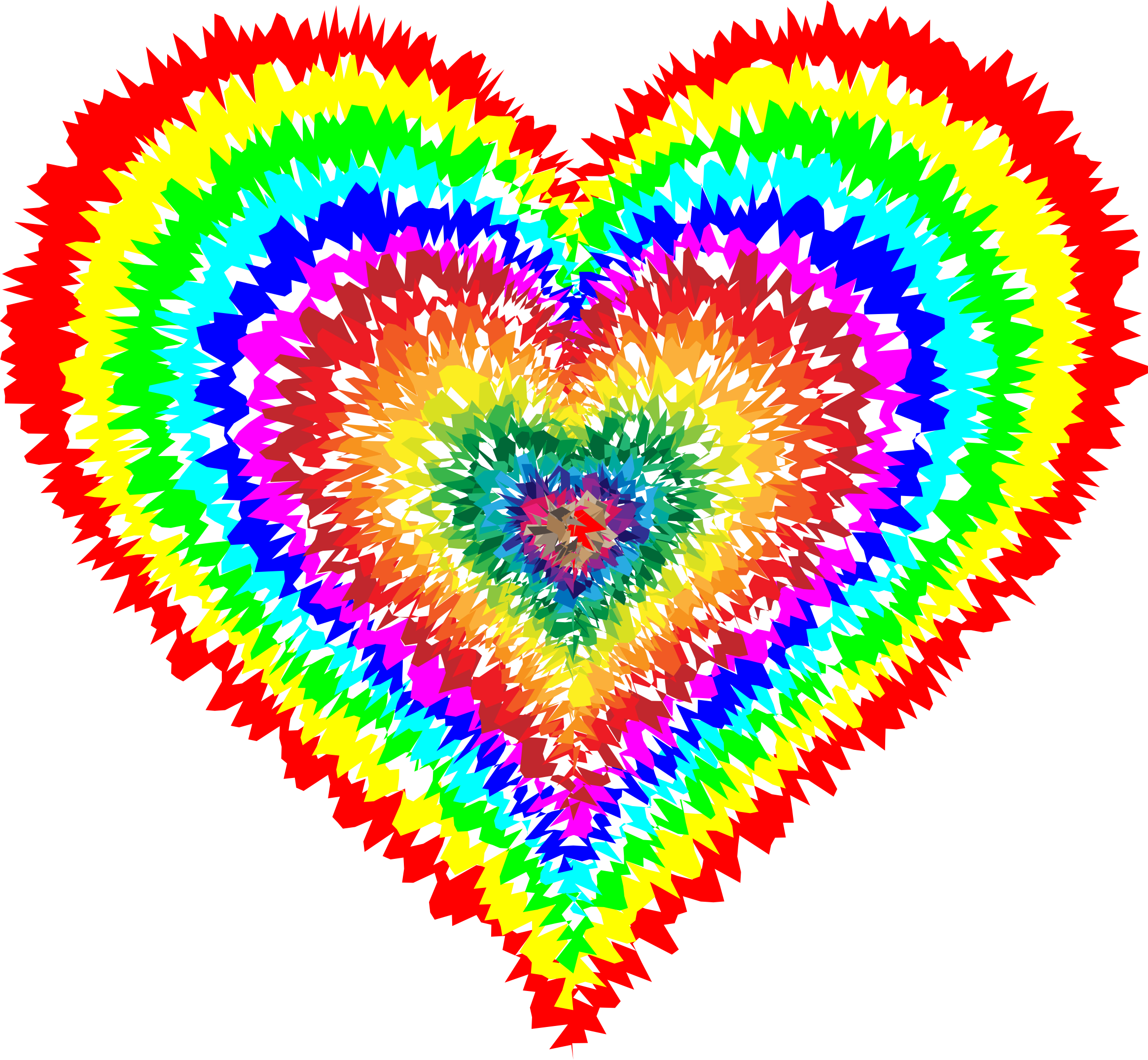 Medium Image - Tie Dye Love Heart (2328x2150)