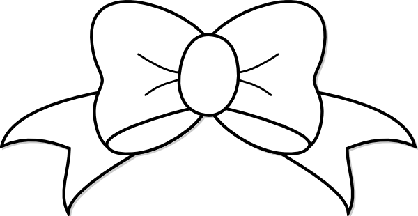 Black And White Bow Tie - Black And White Bow Clip Art (600x310)