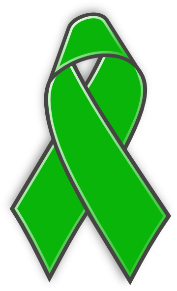 Green Awareness Ribbon Clipart (360x592)