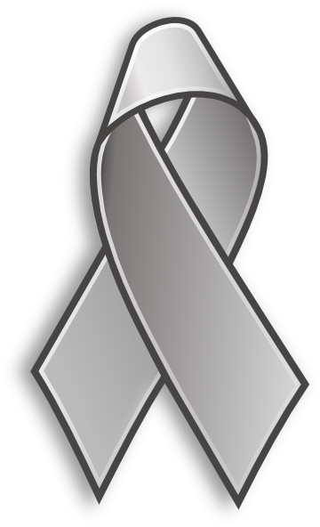 Grey Cancer Ribbon Clip Art At Clker - Grey Cancer Ribbon Clip Art (360x592)