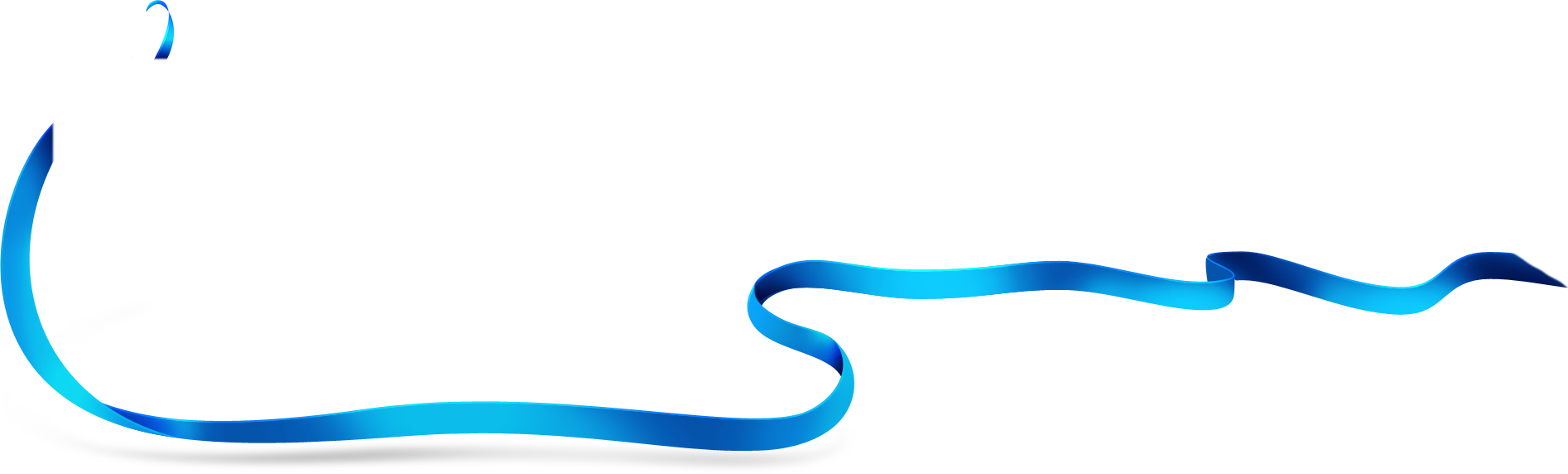 Ribbon Png - Flowing Ribbons Clip Art (1894x572)