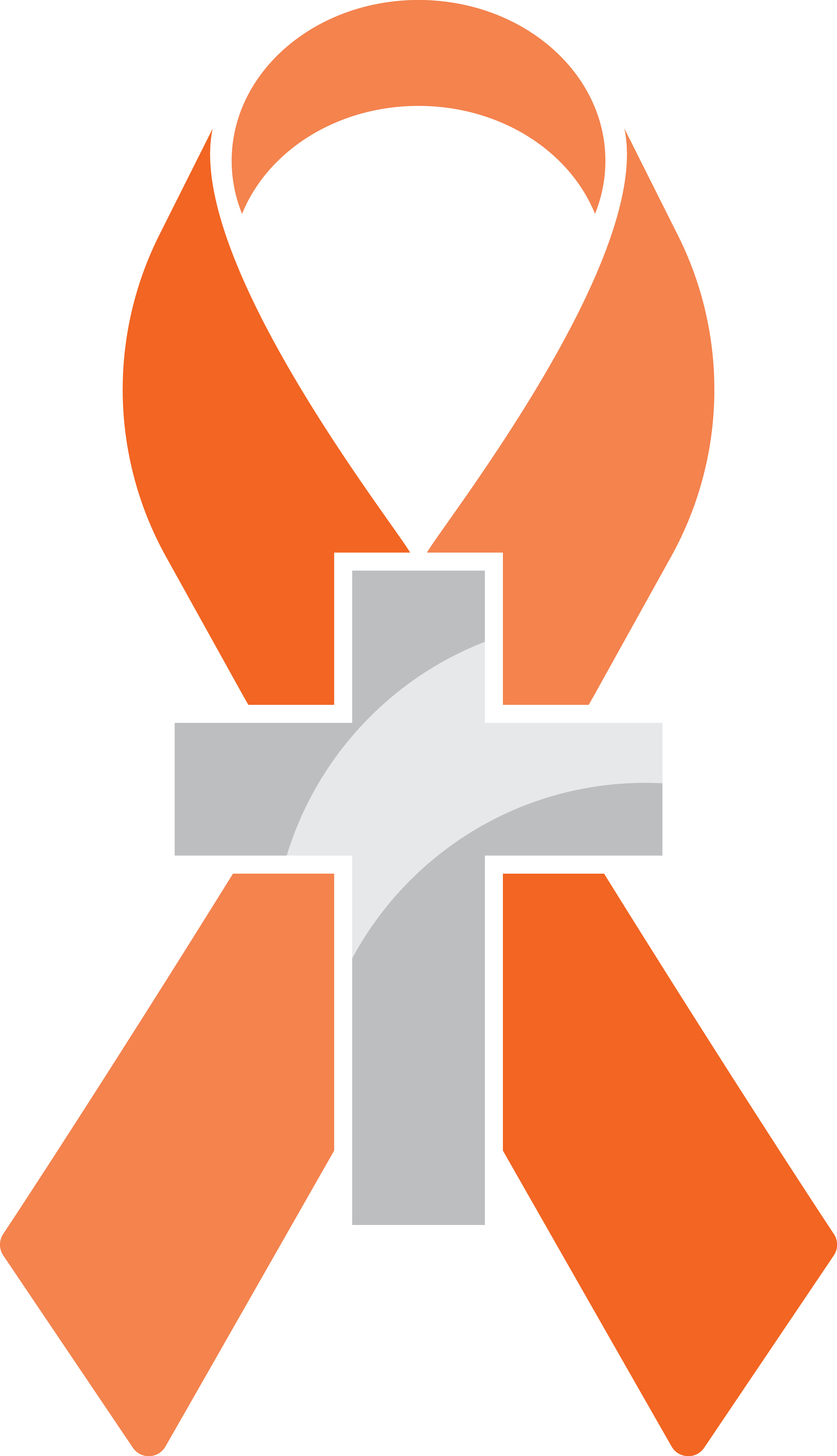 Operation Orange Ribbon Orange Awareness Ribbon Clipart - Leukemia Ribbon And Cross (3139x5458)