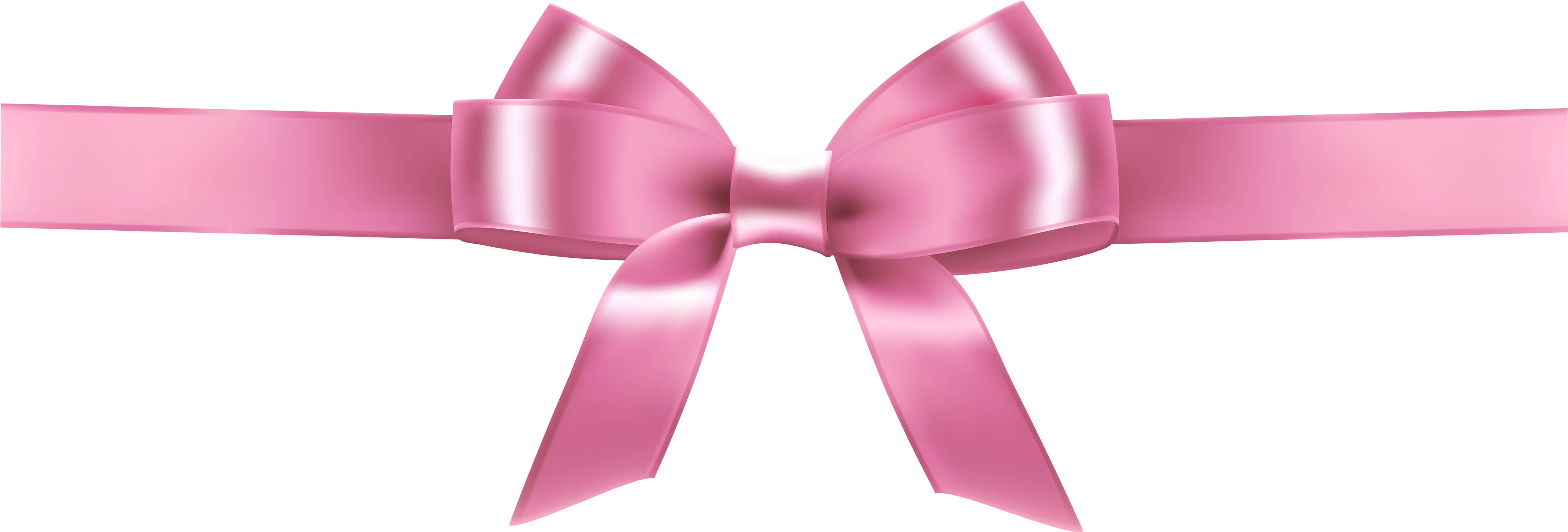 Pink Ribbon Clip Art - Pink Ribbon Clip Art (4000x1423)
