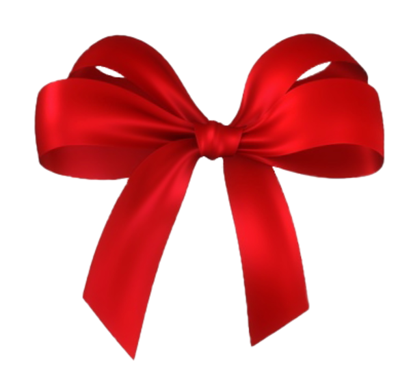Gift - Red Ribbon Bow Transparent (600x600)