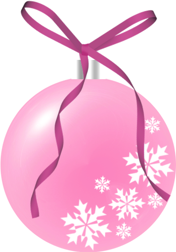 Pink Christmas Ball Clipart - Pink Christmas Ball Png (480x674)