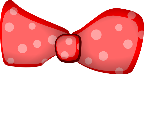 Red Bow Clipart - Hair Bow Clip Art (600x475)