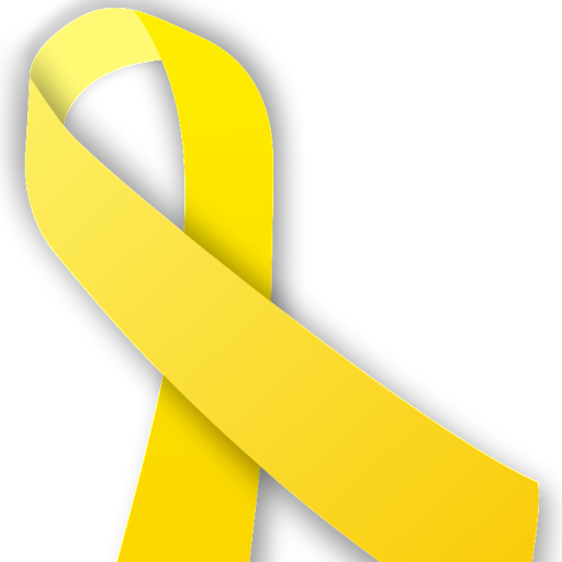 Tomorrow Harrison Becomes A Cancer Survivor - Gold Cancer Ribbon Transparent Background (512x512)