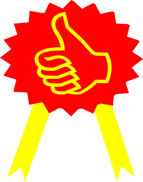 Ribbon Yellow Clip Art At Clker - Pass And Fail Icon Png (468x596)