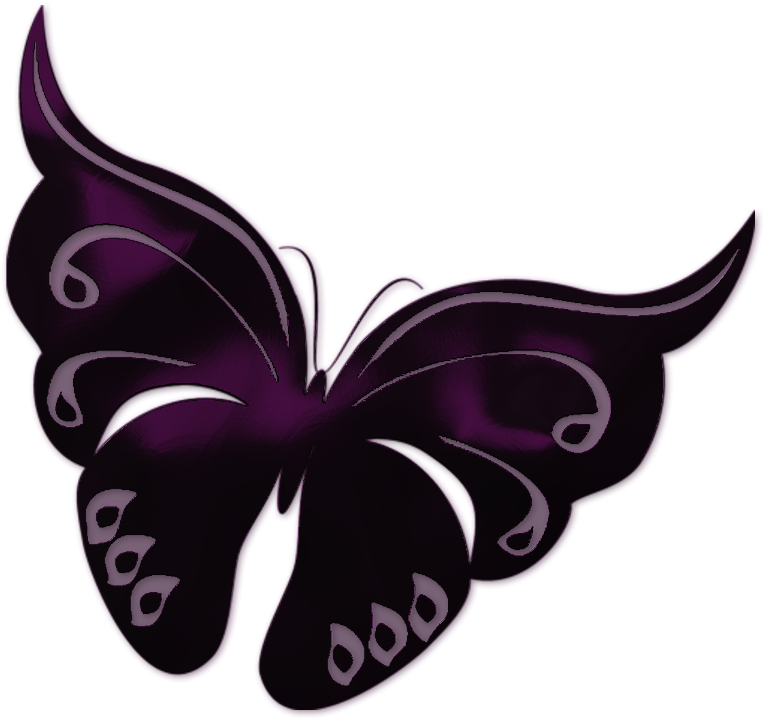 Purple - Purple Butterfly Transparent Background (804x735)