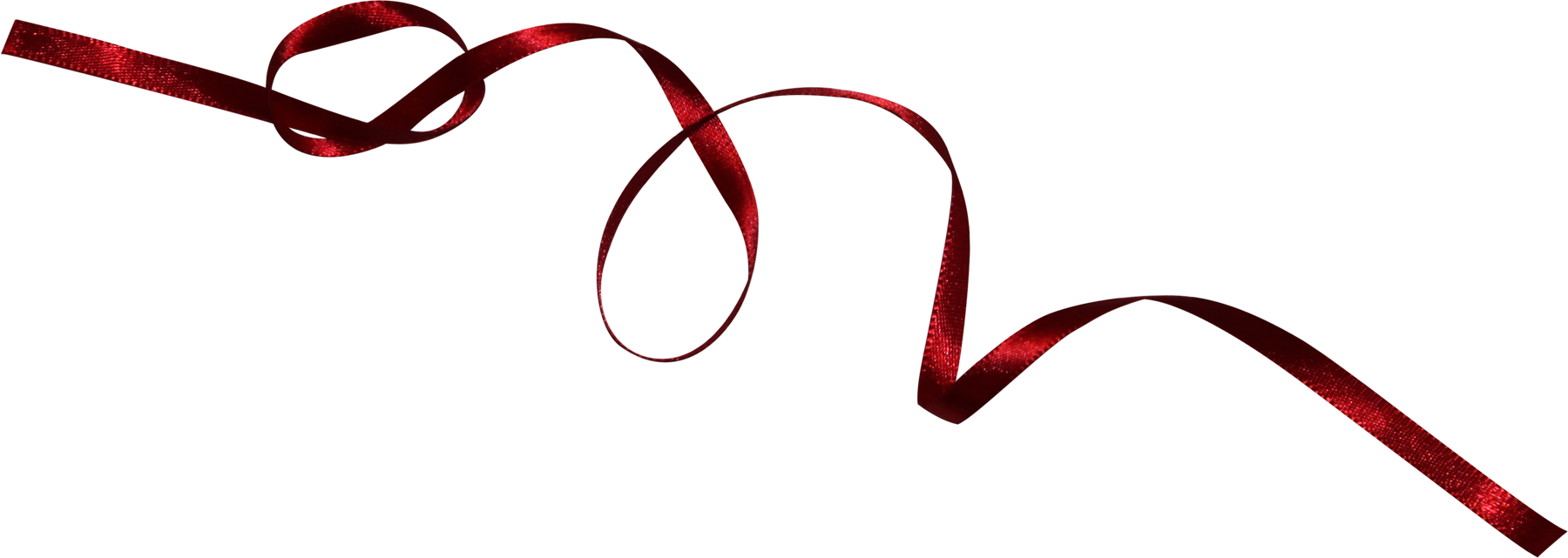 Clip Arts Related To - Red Ribbon Swirl Png (1800x641)