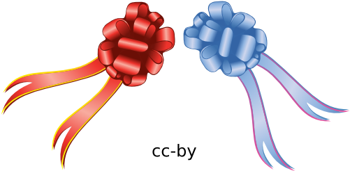 Blue Ribbon-red Ribbon By Ilnanny - Vector Ribbons (512x256)