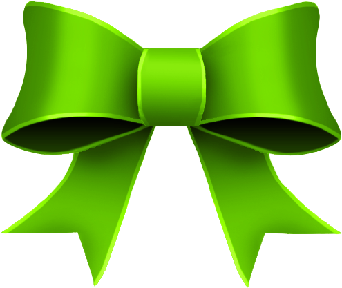 Christmas Bow Clipart - Green Ribbon Clipart (512x512)