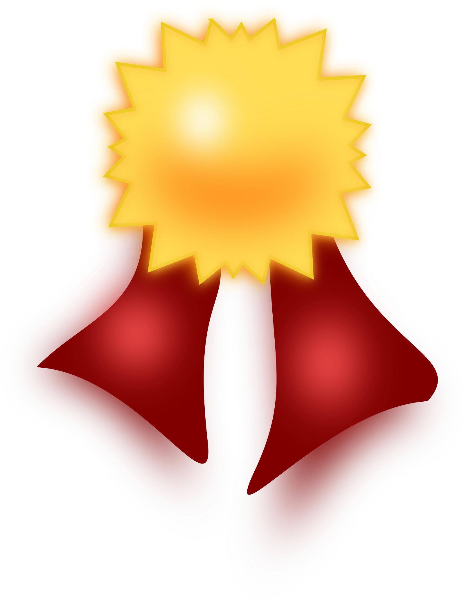 Gold/red Ribbon - Acheivement Clipart (3393x2400)