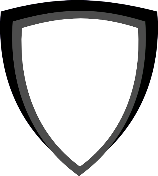Shield, Wht W Red Border Clip Art At Clipart Library - Shield Logo Vector Png (534x594)
