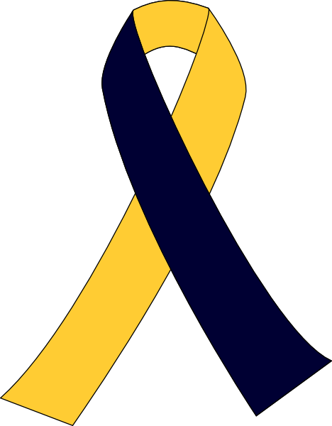 Blue Cancer Ribbon Clipart - Retinoblastoma Ribbon Color (468x600)