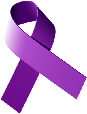 Domestic Violence Ribbon Clipart - Domestic Violence Awareness Ribbon (392x443)