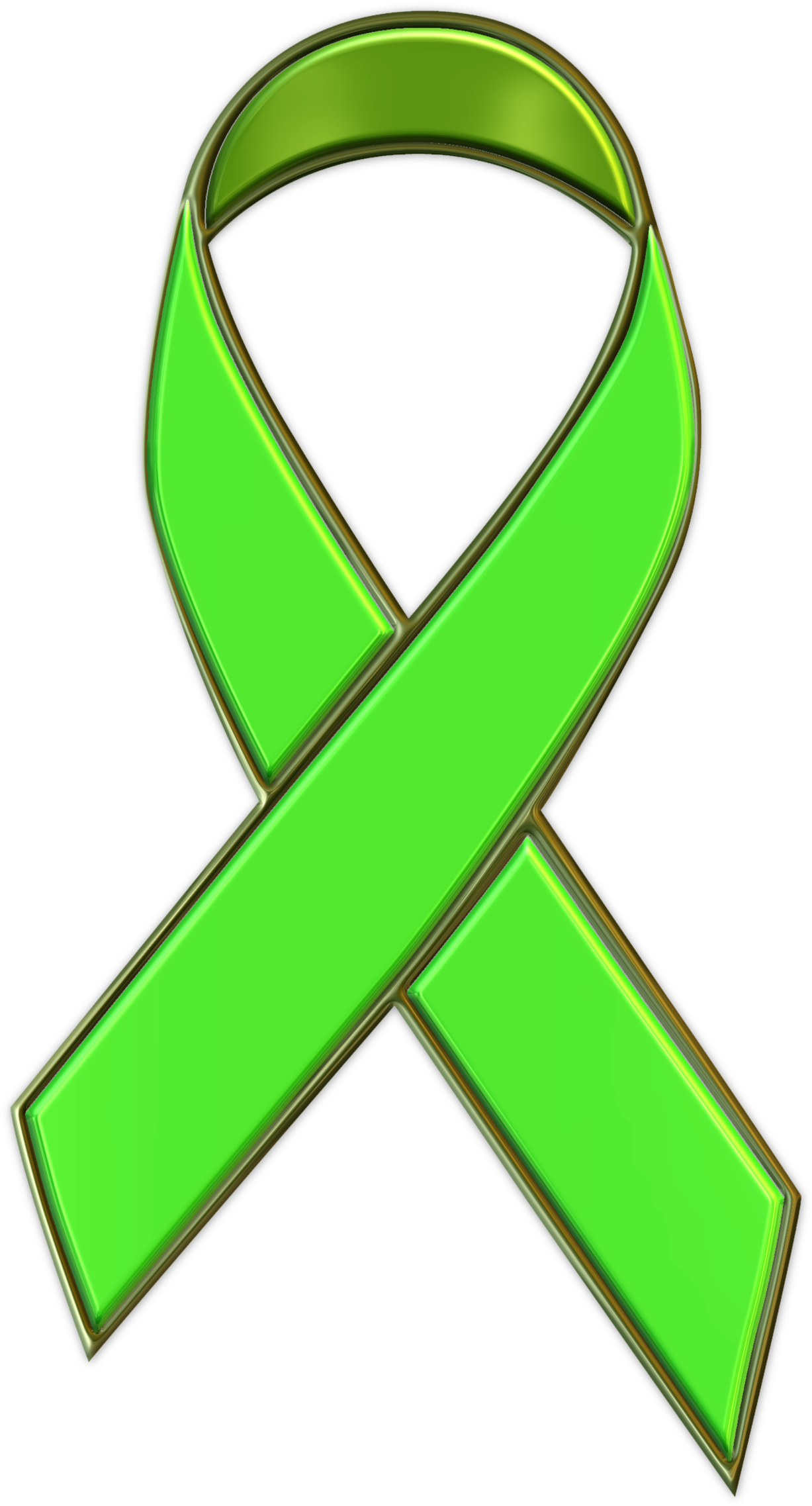Picture Of Lime Green Ribbon - Remember Ribbon (1280x2304)
