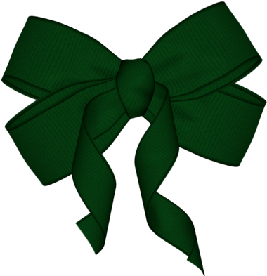 G-bow2 - Green Bow Clip Art (400x400)