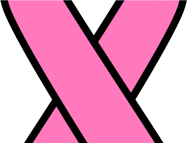 Breast Cancer Clipart - Breast Cancer Ribbon Outline Transparent Background (640x480)