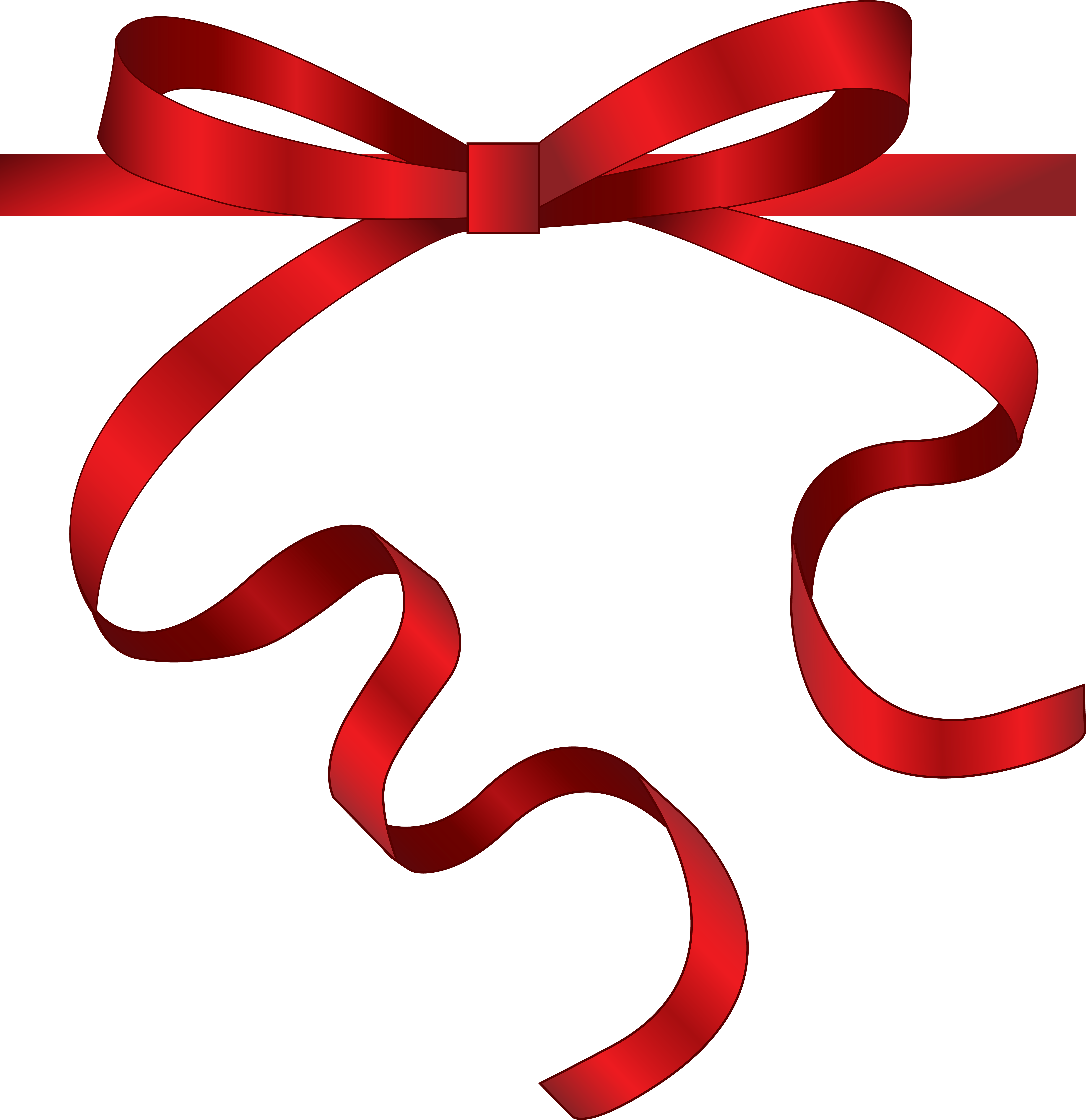 Red Ribbon Png Clipart - Ribbon Red Png (5865x6167)