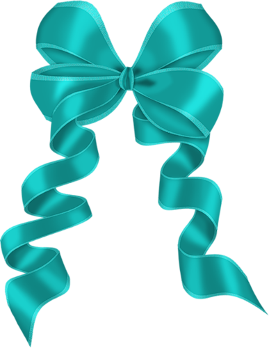 Mint Green Ribbon Clipart (387x500)