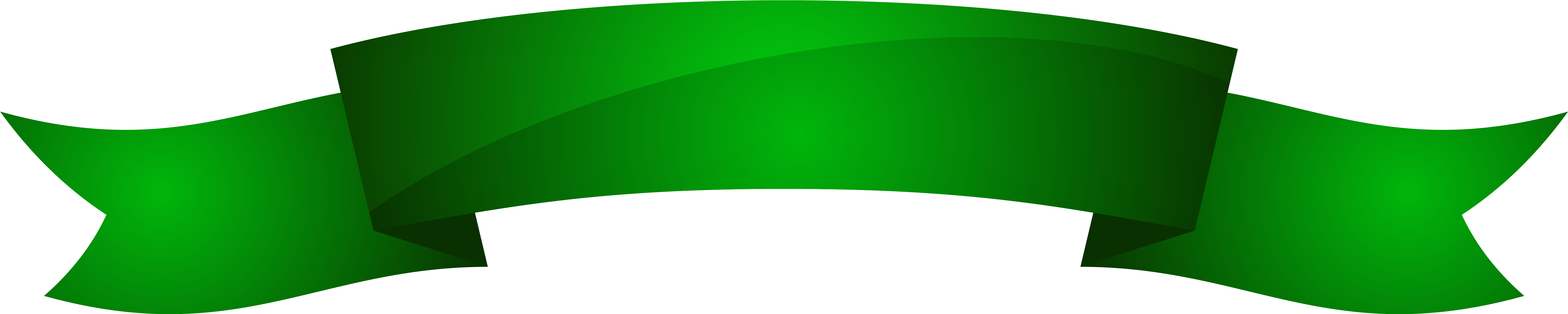 Green Ribbon Banner Clip Art - Green Ribbon Banner Png (6253x1411)