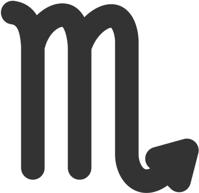 With A Cancer And Scorpio Match, We Have Two Water - Scorpio Zodiac Clipart (420x420)
